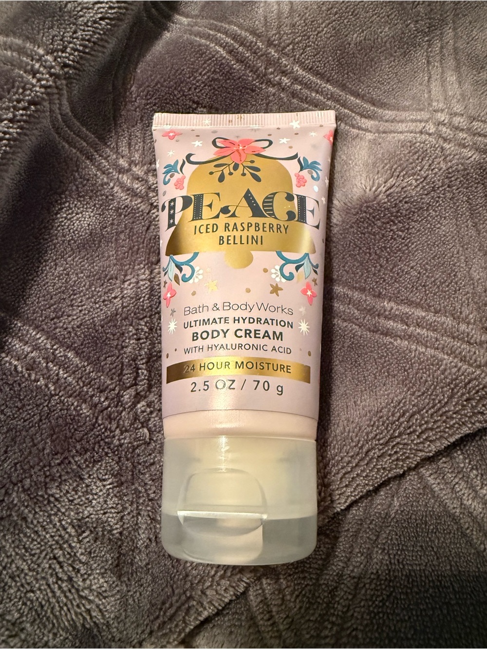 Bath & Body Works PEACE Iced Raspberry Bellini Body Cream, 2.5 OZ